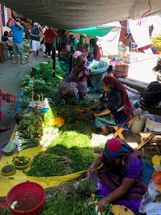 Organic marketplace, Huatulco, Mexico